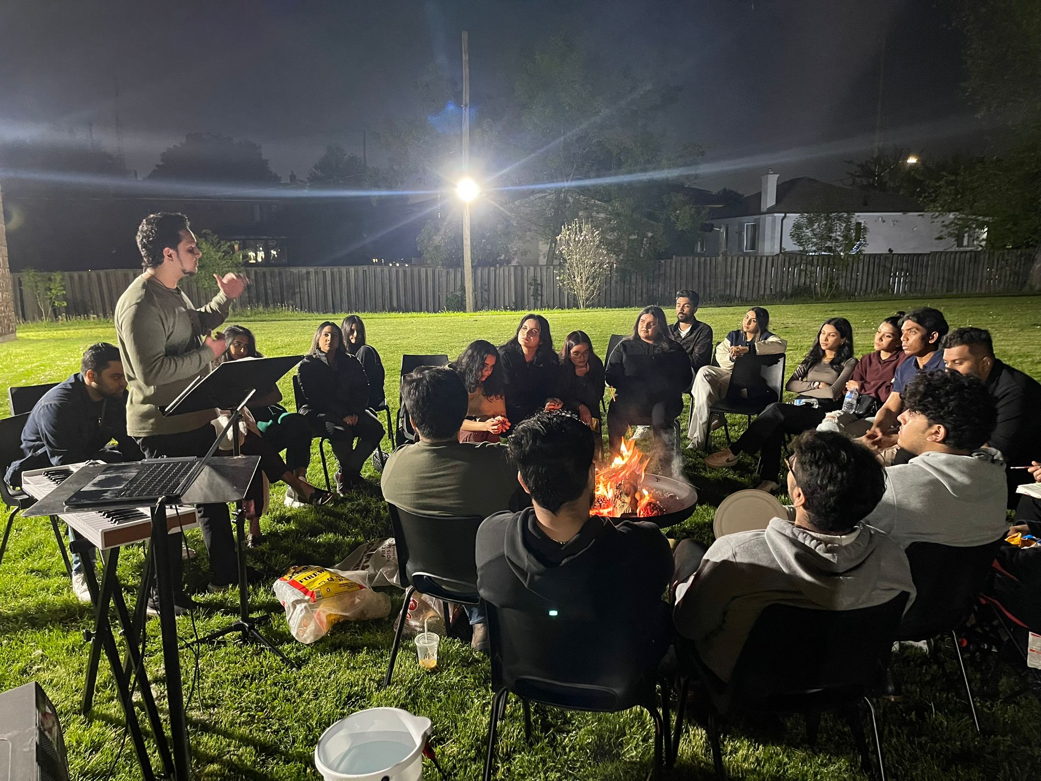 Cornerstone Young Adults gathered together